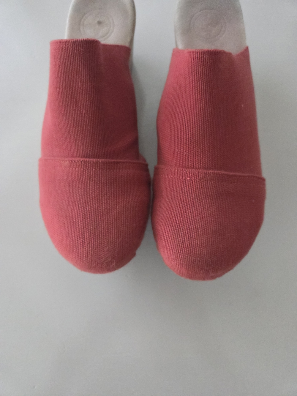 CHARLESTON SHOE CO. Red Canvas Mule Clogs